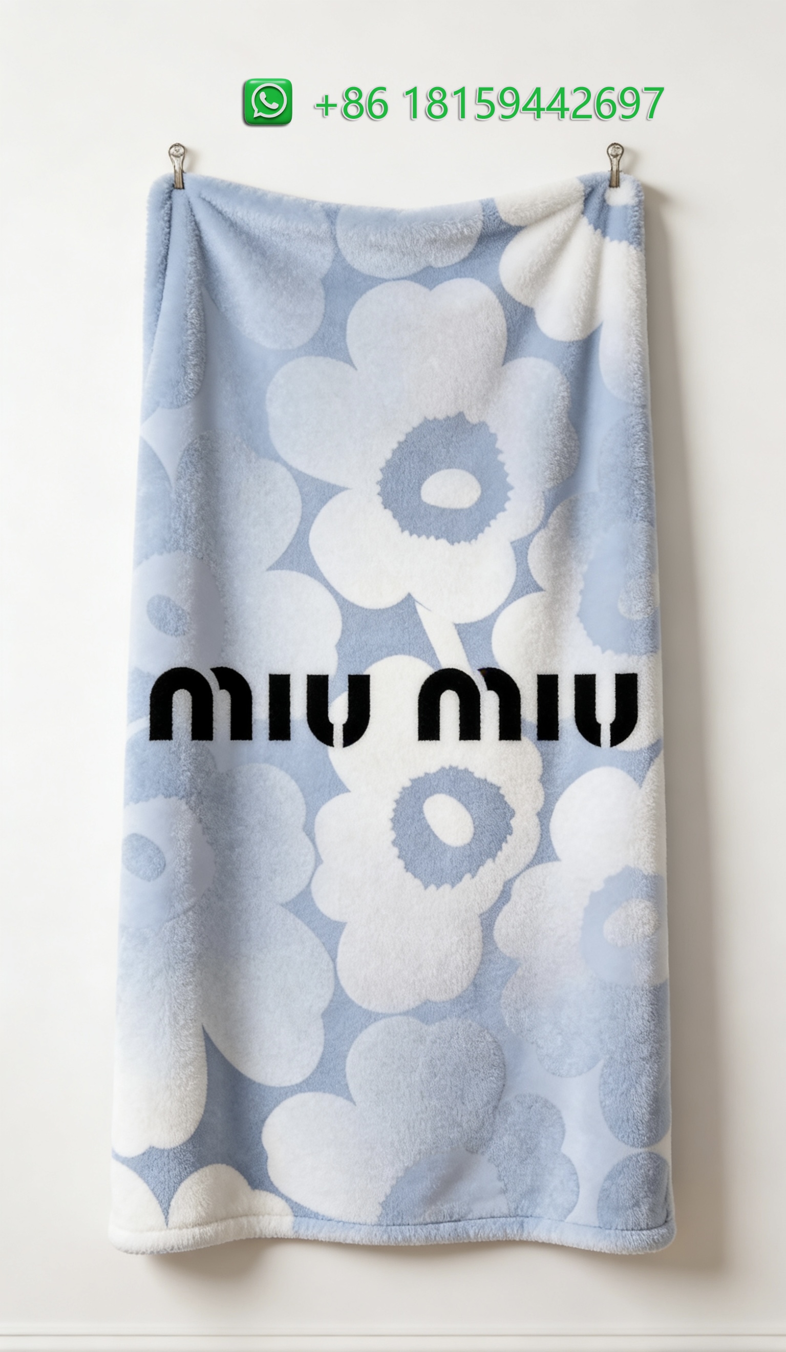 Miumiu Throw Blankets